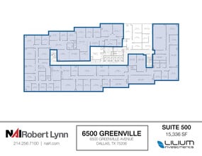 6500 Greenville Ave, Dallas, TX à louer Plan d’étage– Image 1 sur 1