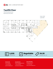 7910 Woodmont Ave, Bethesda, MD à louer Plan d’étage– Image 1 sur 1