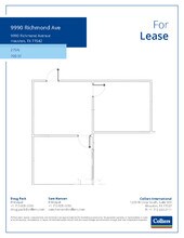 9990 Richmond Ave, Houston, TX à louer Plan d’étage– Image 1 sur 1