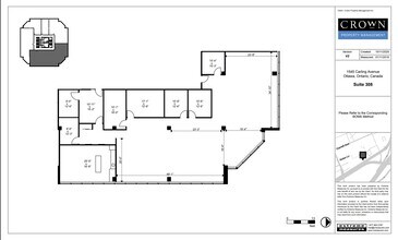 1545 Carling Ave, Ottawa, ON à louer Plan d’étage– Image 1 sur 9