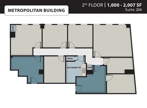 8720 Georgia Ave, Silver Spring, MD à louer Plan d’étage– Image 2 sur 2