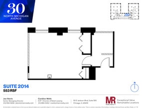 30 N Michigan Ave, Chicago, IL à louer Plan d’étage– Image 1 sur 4