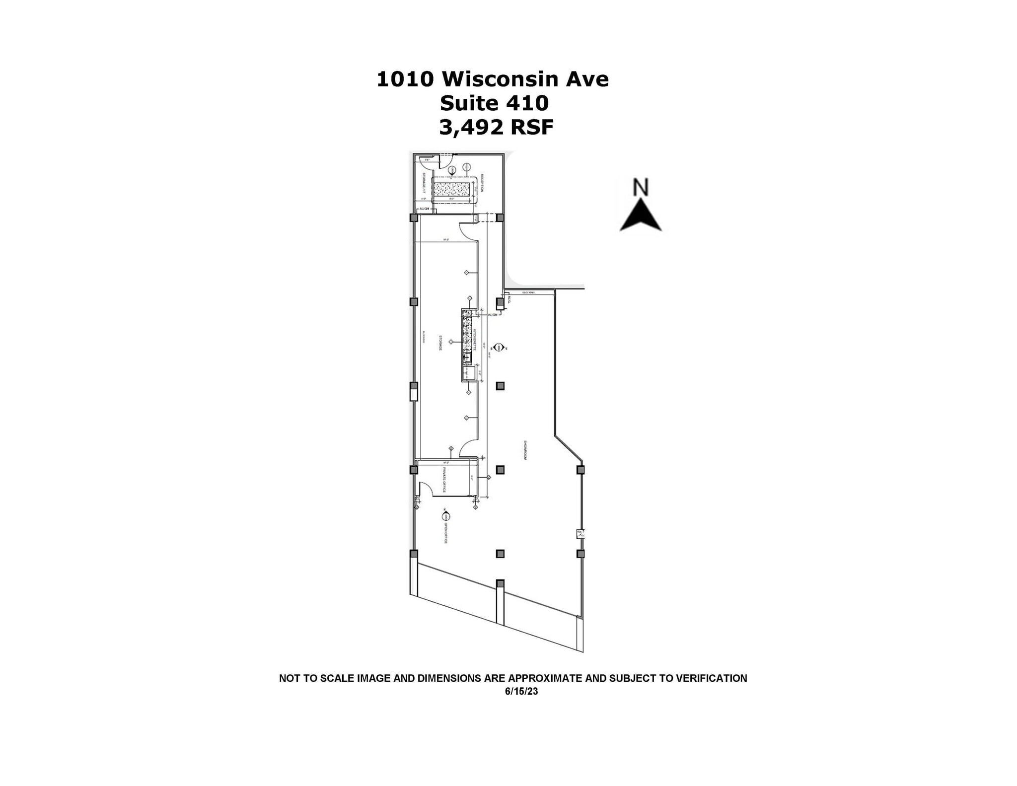 1000-1010 Wisconsin Ave NW, Washington, DC à louer Plan d’étage– Image 1 sur 10