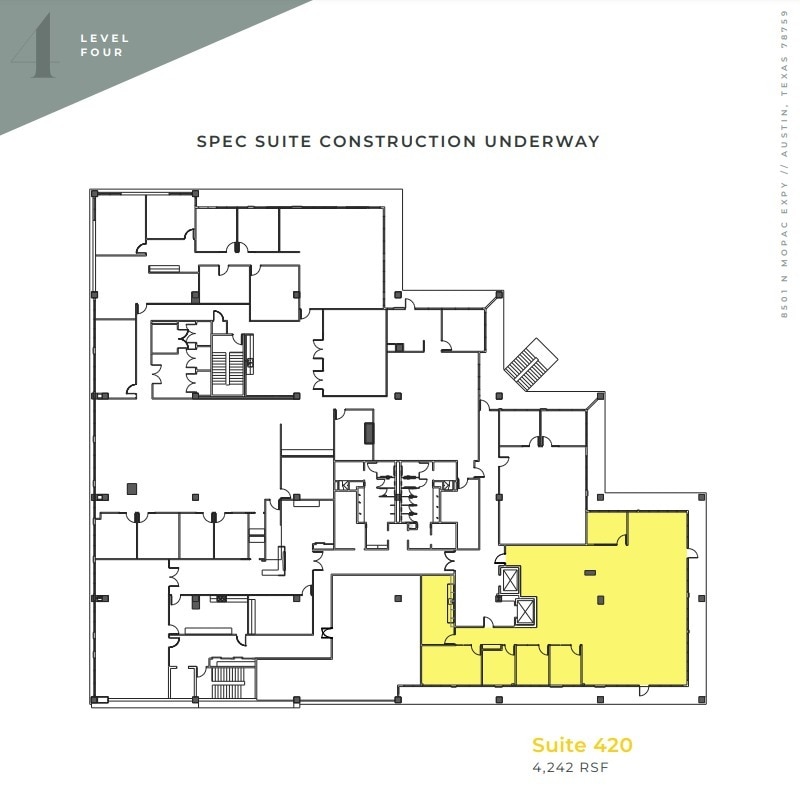 8501 N Mopac Expy, Austin, TX à louer Plan d’étage– Image 1 sur 1