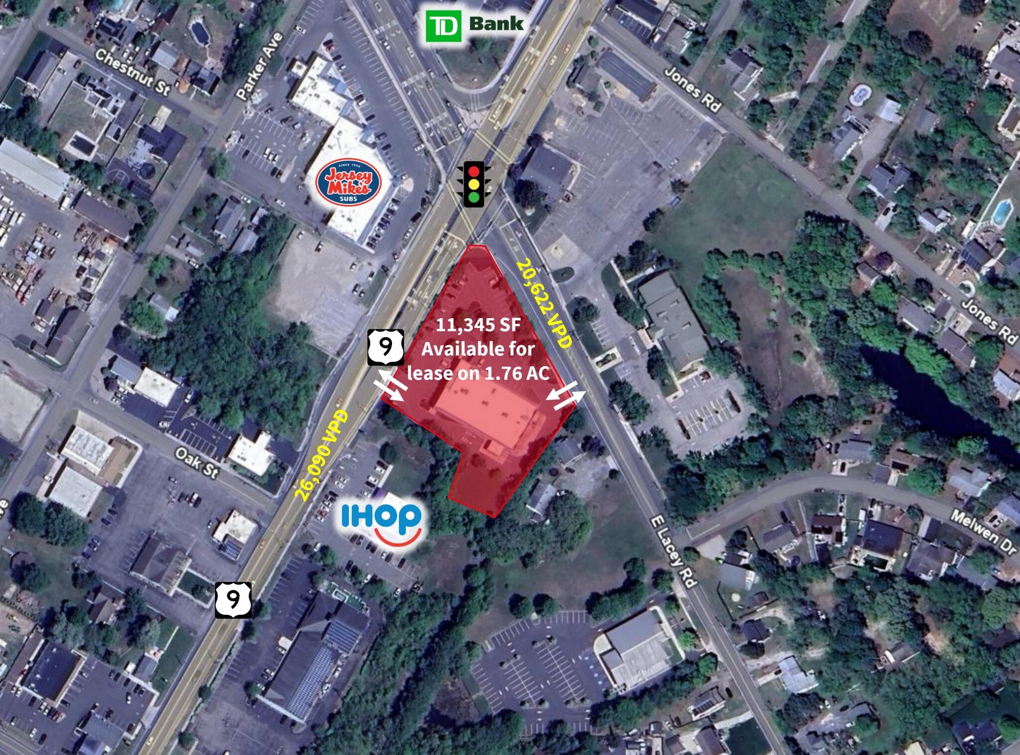 107-109 S Main St, Forked River, NJ à louer Carte– Image 1 sur 2