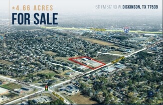 Plus de détails pour 611 FM 517 Rd W, Dickinson, TX - Terrain à vendre