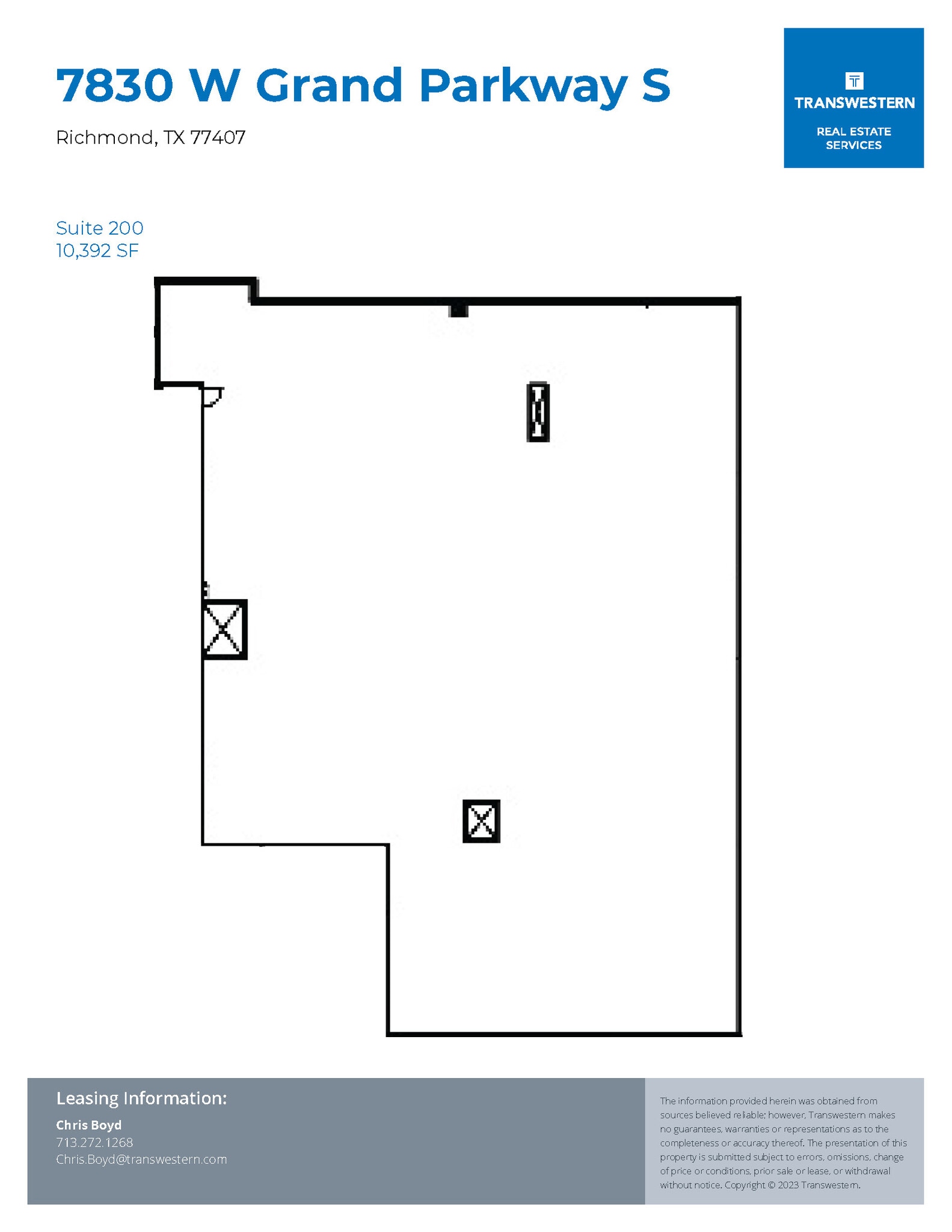 7830 W Grand Pky S, Richmond, TX à louer Plan d’étage– Image 1 sur 1