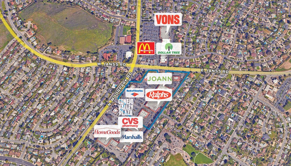 1300-1530 N Moorpark Rd, Thousand Oaks, CA à louer - Aérien – Image 2 sur 23
