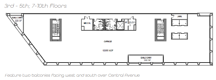 1305 Central Ave, Saint Petersburg, FL à louer Plan d’étage type– Image 1 sur 1