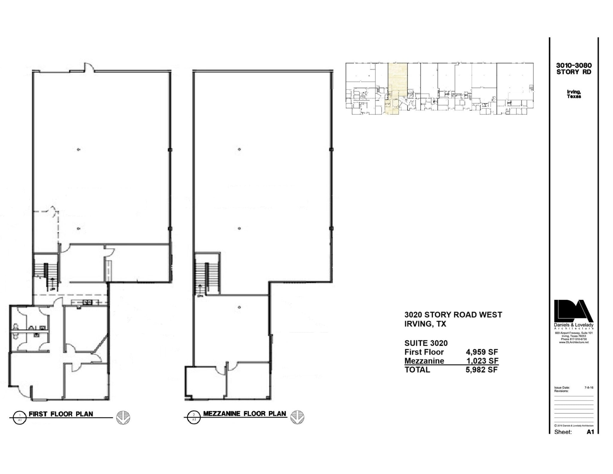 3000-3080 Story Rd W, Irving, TX à louer Plan de site– Image 1 sur 1