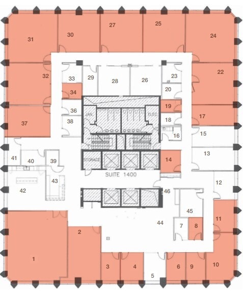 18 King St E, Toronto, ON à louer Plan d’étage– Image 1 sur 1