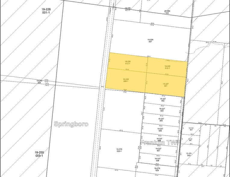 221-229 S Pioneer Blvd, Springboro, OH à louer - Plan cadastral – Image 3 sur 8