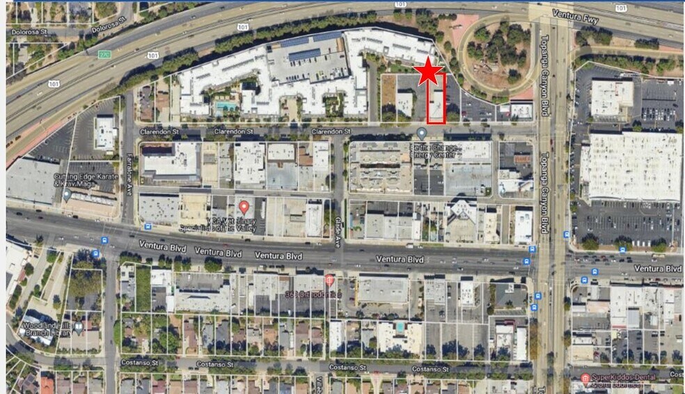 22033 Clarendon St, Woodland Hills, CA à vendre - Aérien – Image 2 sur 3