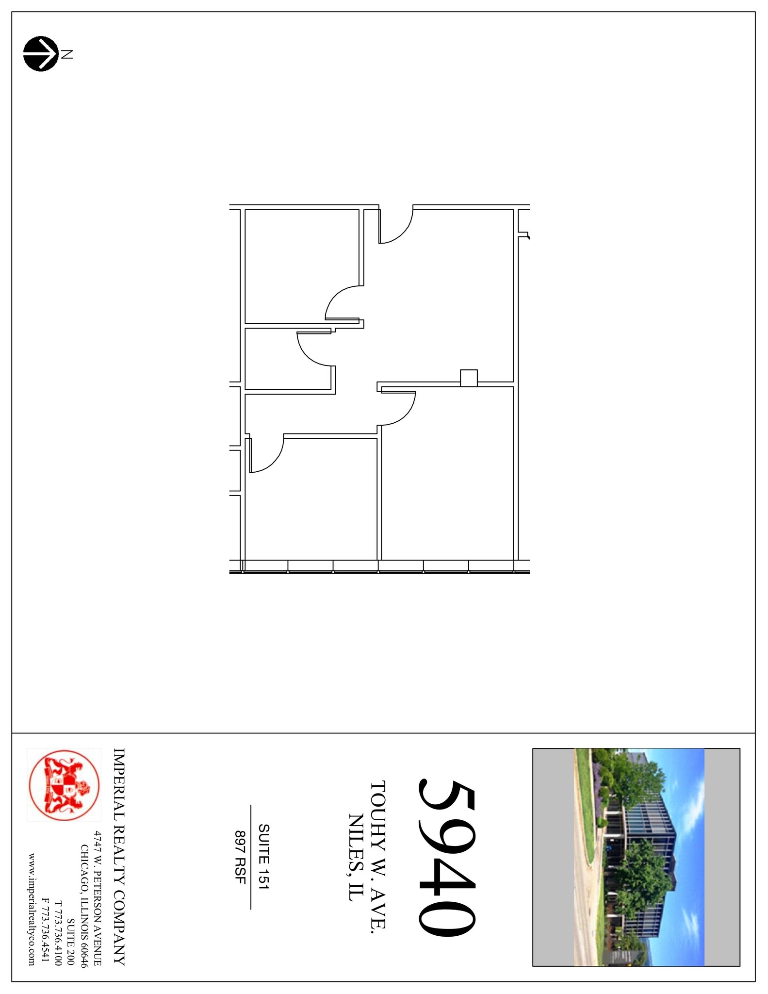 5940 W Touhy Ave, Niles, IL à louer Plan de site– Image 1 sur 5