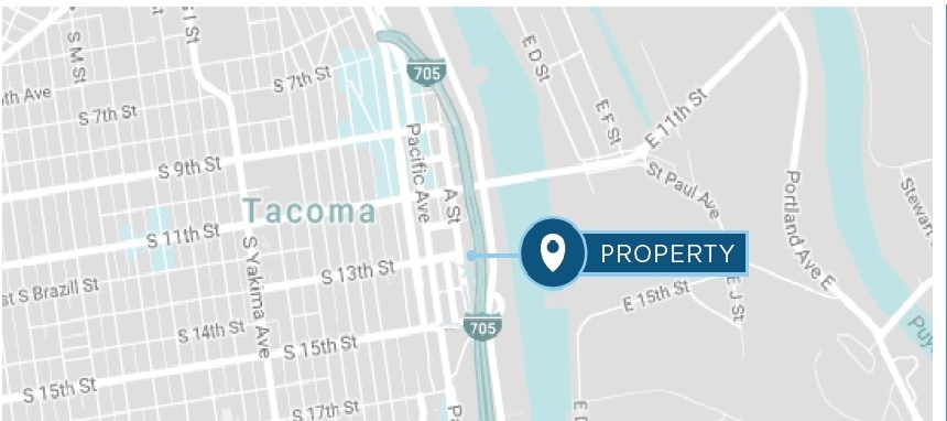 1301 A St, Tacoma, WA à louer - Aérien – Image 3 sur 13