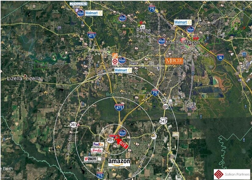 4321 Hartley Bridge Rd, Macon-Bibb, GA à vendre - Aérien – Image 3 sur 3