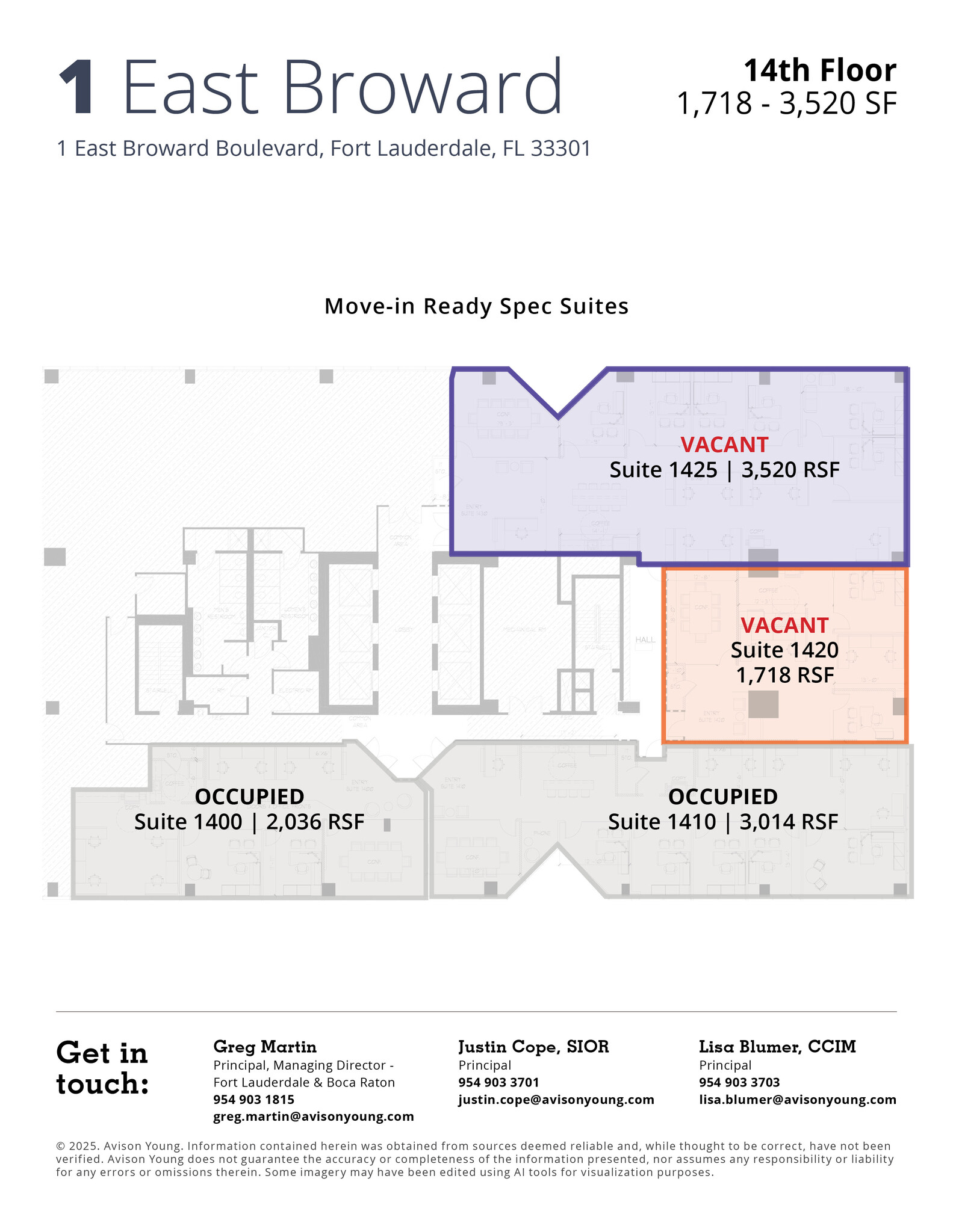 1 E Broward Blvd, Fort Lauderdale, FL à louer Photo intérieure– Image 1 sur 1