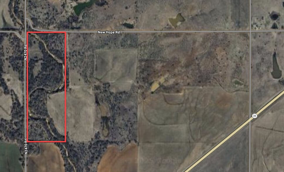 SEC of SW Paint Rd & New Hope Rd, Faxon, OK à vendre - Aérien – Image 1 sur 2