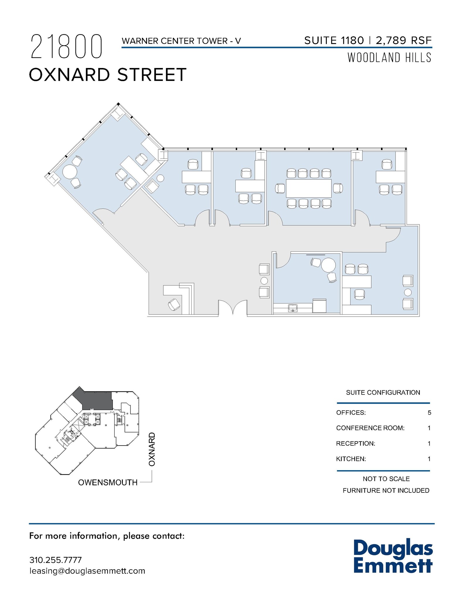 21800 Oxnard St, Woodland Hills, CA à louer Plan d’étage– Image 1 sur 1