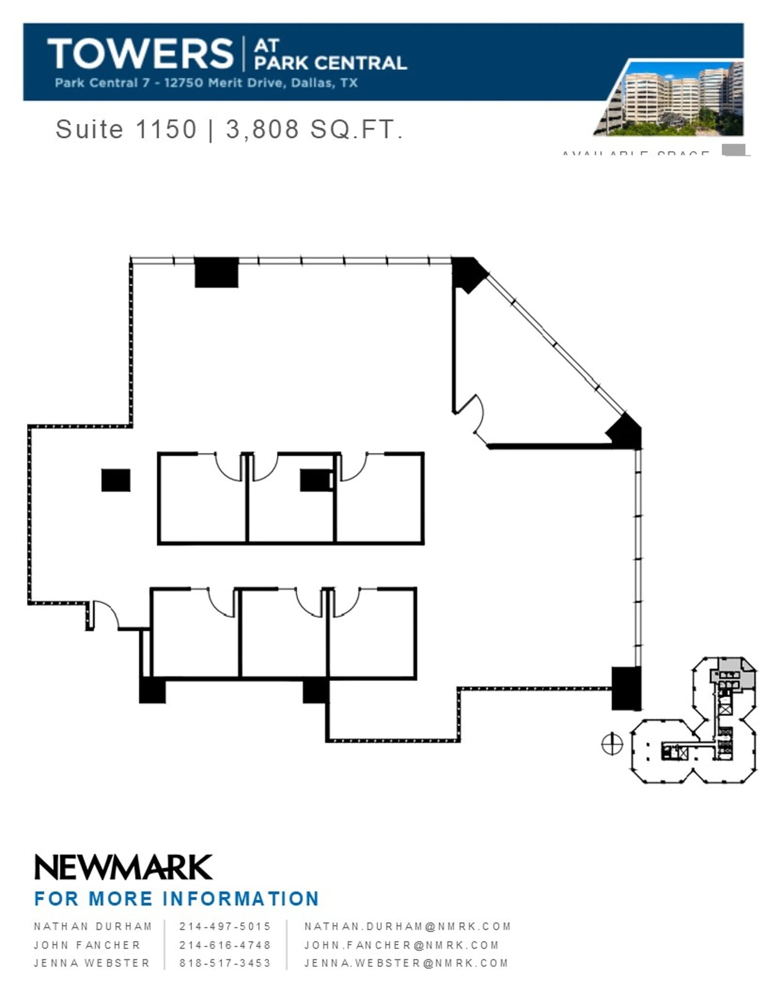 12750 Merit Dr, Dallas, TX à louer Plan d’étage– Image 1 sur 2