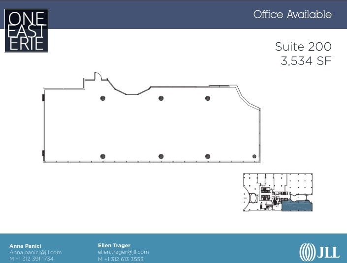 1 E Erie St, Chicago, IL à louer Plan d’étage– Image 1 sur 1