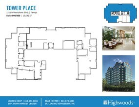 1511 N Westshore Blvd, Tampa, FL à louer Plan d’étage– Image 1 sur 1