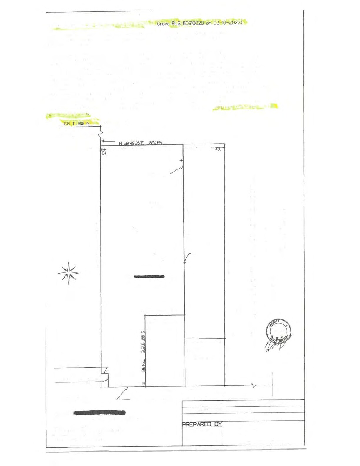 1000, Linden, IN à vendre Plan cadastral– Image 1 sur 2