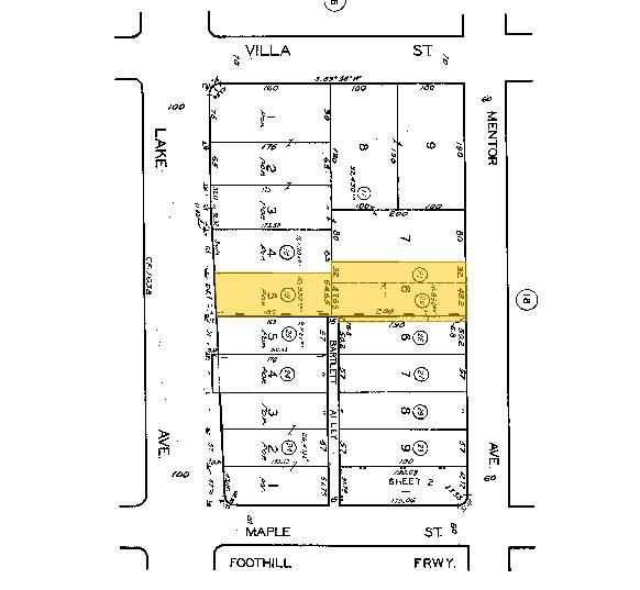 429 N Mentor Ave, Pasadena, CA à vendre - Plan cadastral – Image 3 sur 3