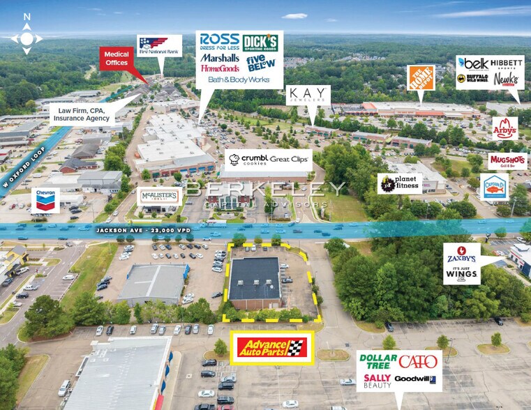 2590 Jackson Ave W, Oxford, MS à vendre - Photo de l’immeuble – Image 3 sur 6