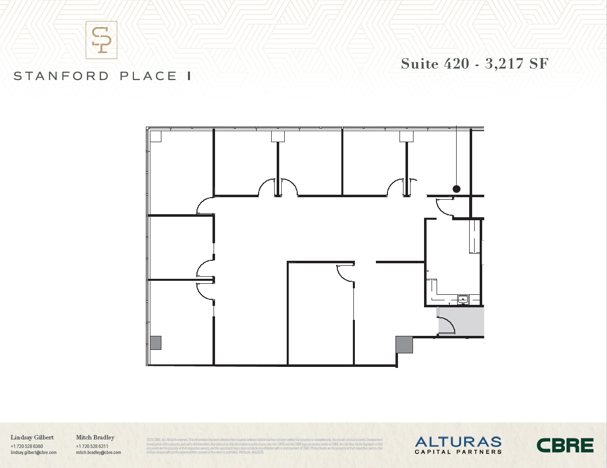8055 E Tufts Ave, Denver, CO à louer Plan d’étage– Image 1 sur 2
