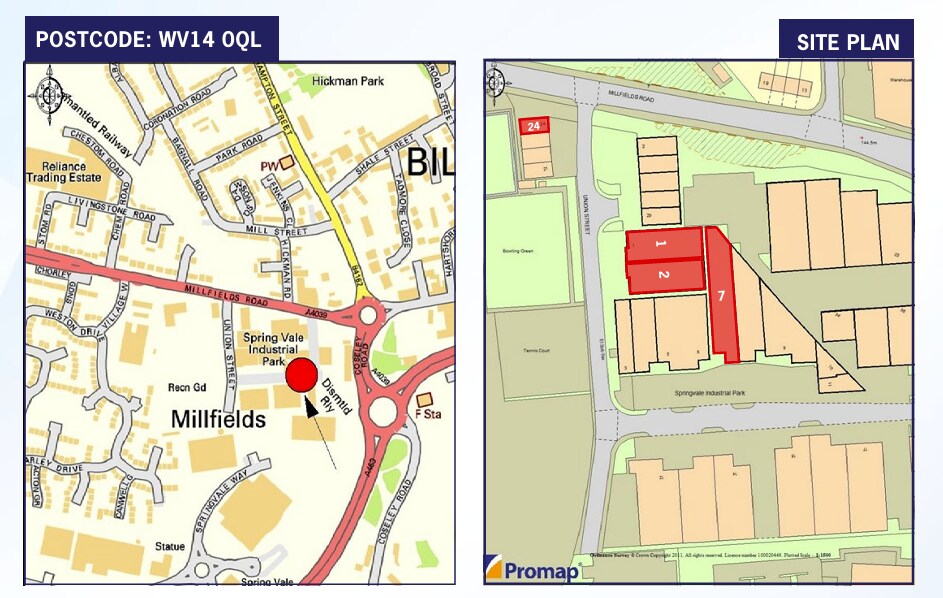 Union St, Bilston à louer Plan de site– Image 1 sur 1