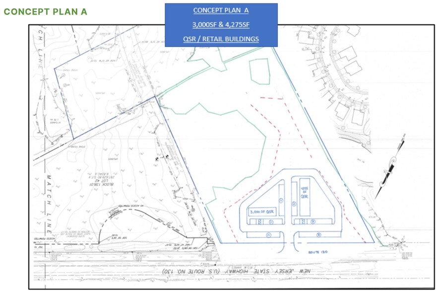 Route 130, Bordentown, NJ à louer - Plan de site – Image 2 sur 4
