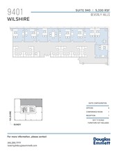 9401 Wilshire Blvd, Beverly Hills, CA à louer Plan d’étage– Image 1 sur 1