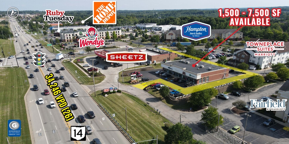 9757-9773 Oh-14, Streetsboro, OH à louer - Aérien – Image 1 sur 5