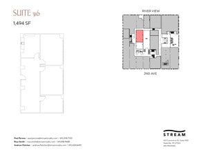 214 2nd Ave N, Nashville, TN à louer Plan d’étage– Image 1 sur 1