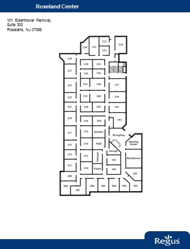 101 Eisenhower Pky, Roseland, NJ à louer Plan d’étage– Image 1 sur 1