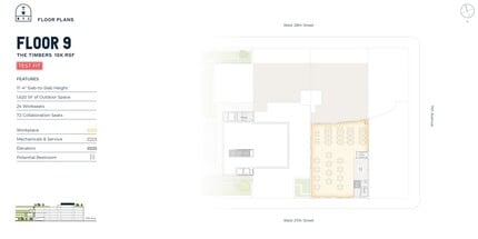 271 11th Ave, New York, NY à louer Plan d’étage– Image 2 sur 2