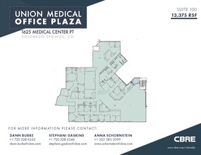 1625 Medical Center Pt, Colorado Springs, CO à louer Plan d’étage– Image 1 sur 1