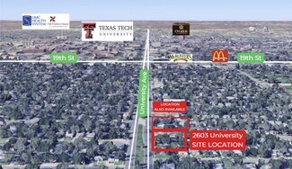Plus de détails pour 2603 University Ave, Lubbock, TX - Local commercial à louer