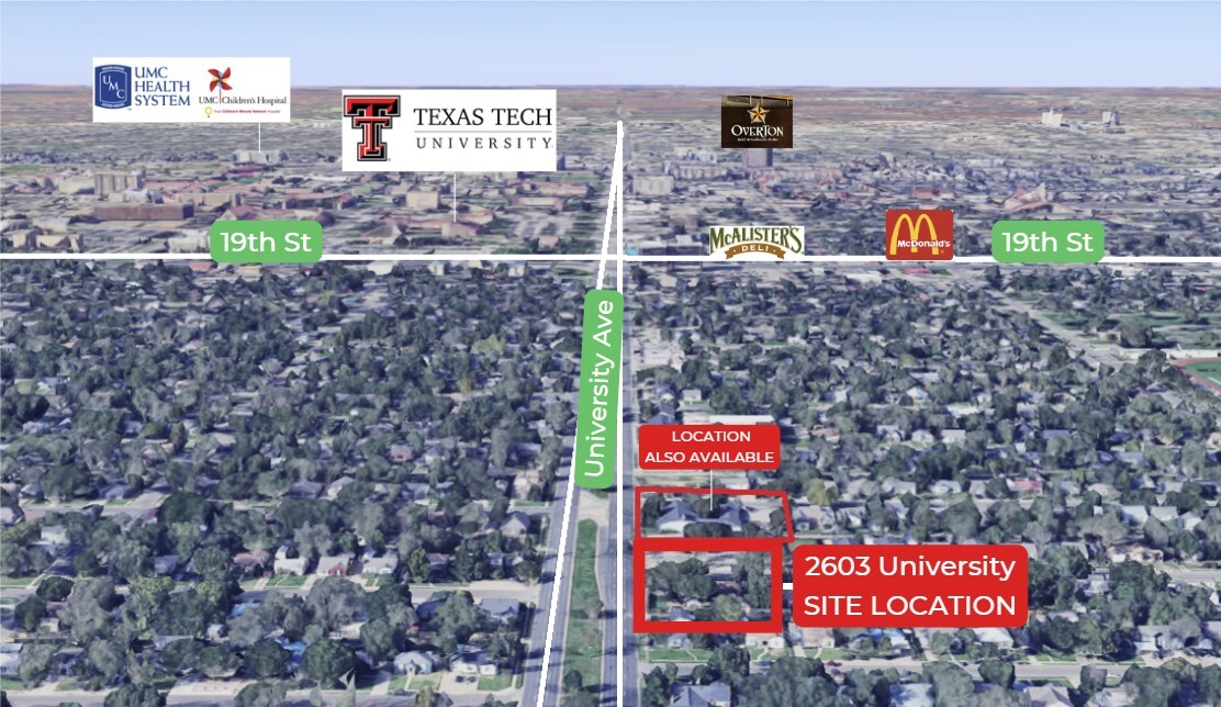 2603 University Ave, Lubbock, TX à louer Photo de l’immeuble– Image 1 sur 4