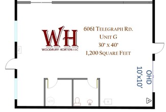 6051 Telegraph Rd, Toledo, OH à louer Plan d’étage– Image 1 sur 6