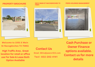Plus de détails pour 1001 E Main St, Nacogdoches, TX - Local commercial à vendre