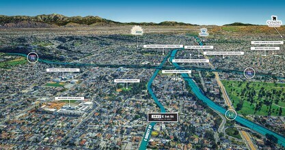 3842 E 1st St, Los Angeles, CA - Vue aérienne  vue de carte - Image1