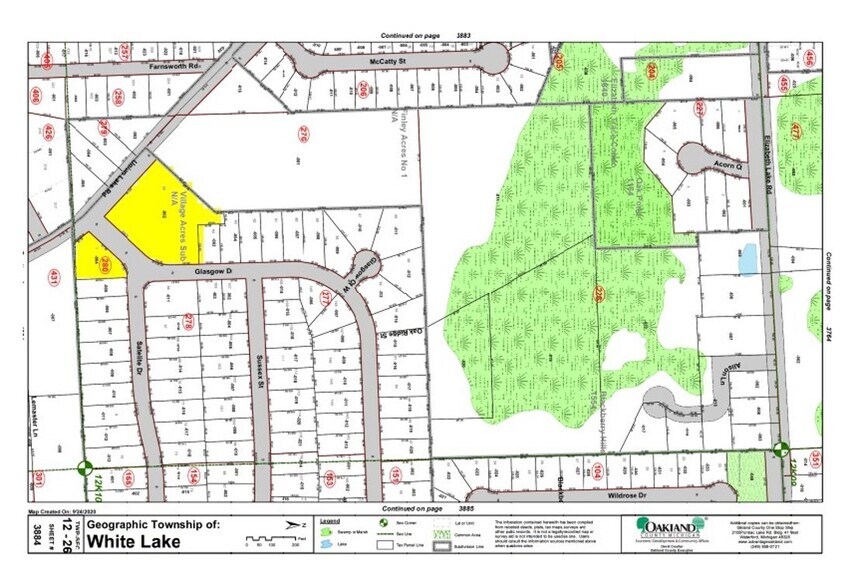 Union Lake Rd, White Lake Township, MI à vendre - Plan cadastral – Image 3 sur 3