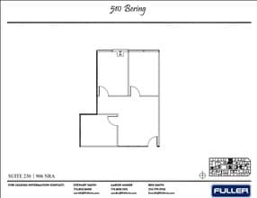 510 Bering Dr, Houston, TX à louer Plan d’étage– Image 1 sur 1