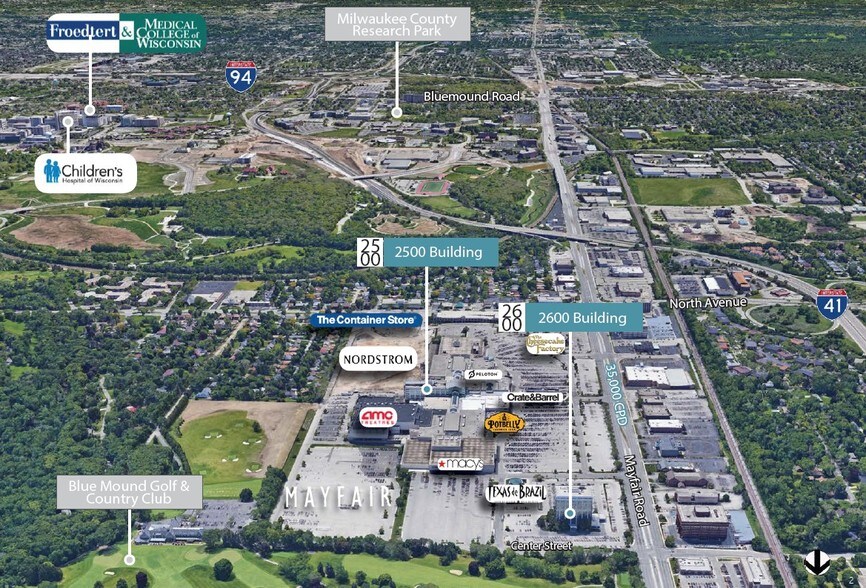 2500 N Mayfair Rd, Wauwatosa, WI à louer - Photo de l’immeuble – Image 3 sur 10