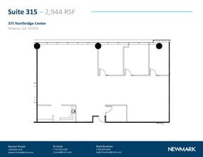 375 Northridge Rd, Atlanta, GA à louer Plan d’étage– Image 1 sur 1