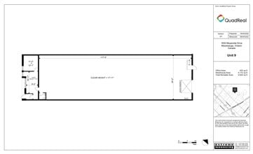 1835 Meyerside Dr, Mississauga, ON à louer Plan d’étage– Image 1 sur 1