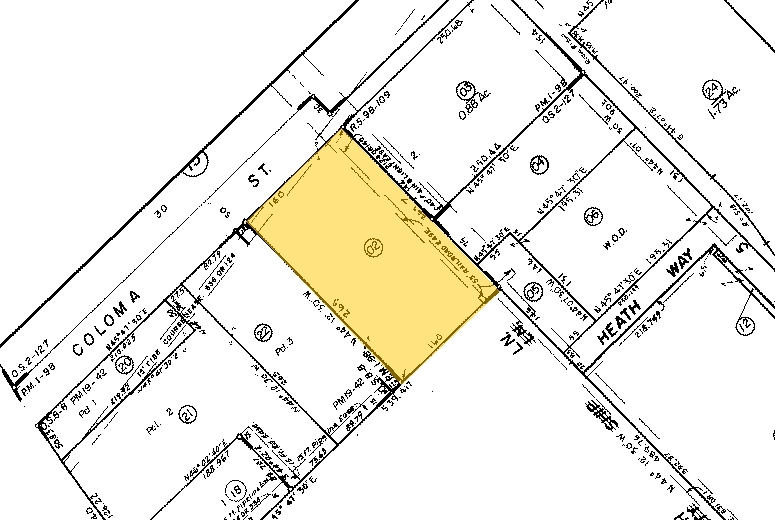 415-439 Coloma St, Sausalito, CA à louer - Plan cadastral – Image 3 sur 4