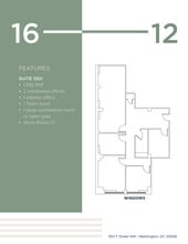 1612 K St NW, Washington, DC à louer Plan d’étage– Image 1 sur 1